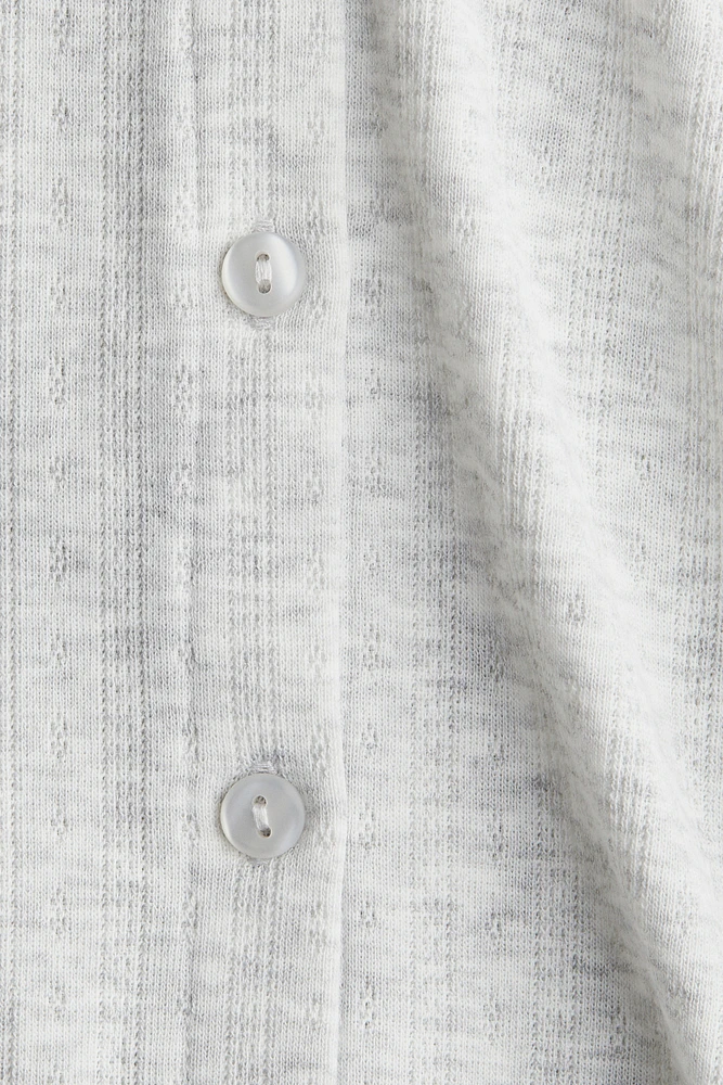 Pointelle Jersey Cardigan