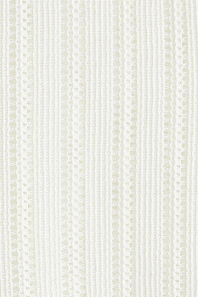 Regular Fit Crochet-look shirt