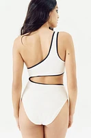 One-Shoulder Cutout Swimsuit