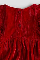 Crushed-Velvet Dress