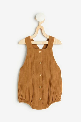 Sleeveless Cotton Romper Suit