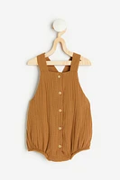 Sleeveless Cotton Romper Suit