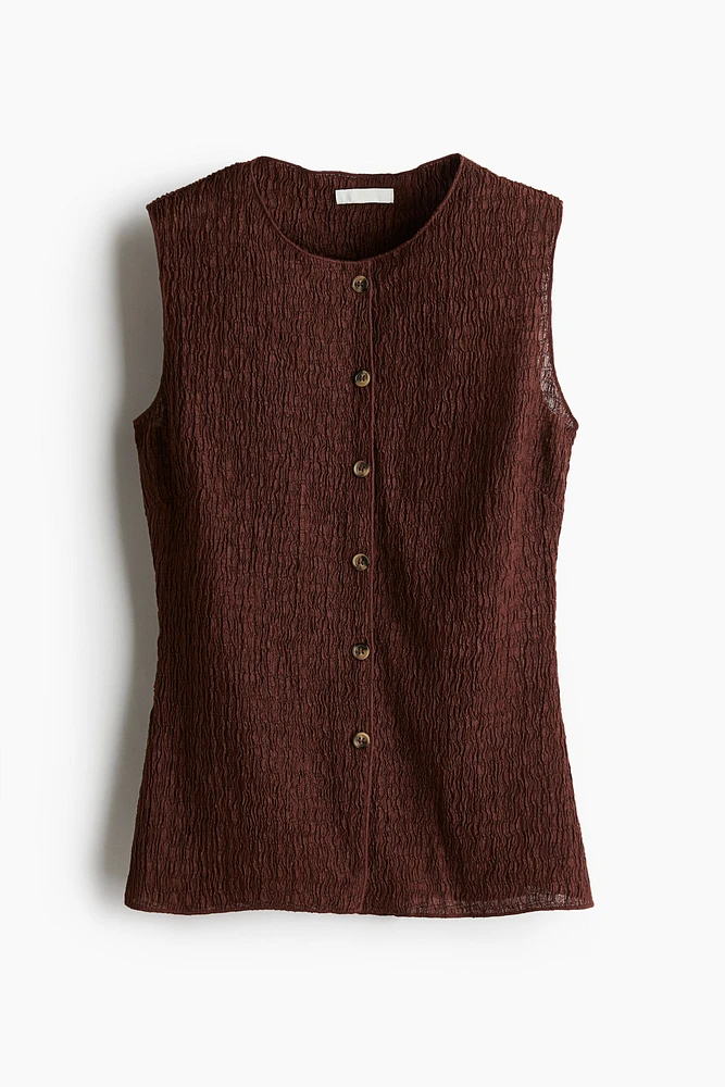 Textured Jersey Vest