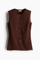 Textured Jersey Vest