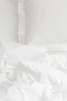 Twin Cotton Percale Duvet Cover Set