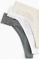 10-pack Lace Thong Briefs