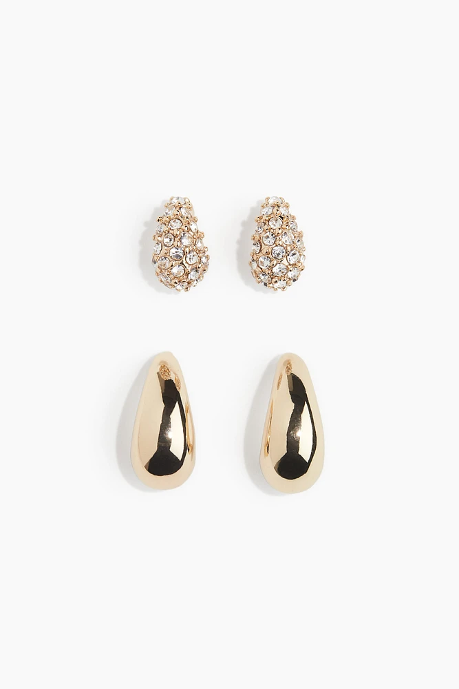 2 paires de boucles d'oreilles