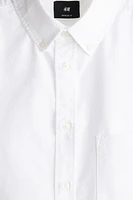 Regular-Fit Short-Sleeved Oxford Shirt