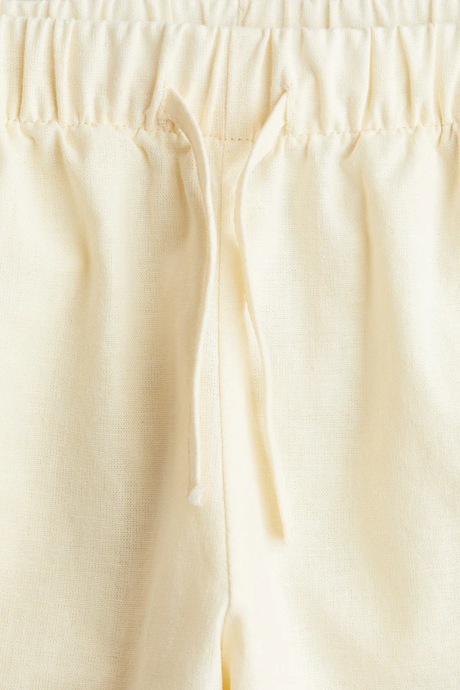 Linen-Blend Joggers