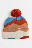 Knit Hat with Pompom