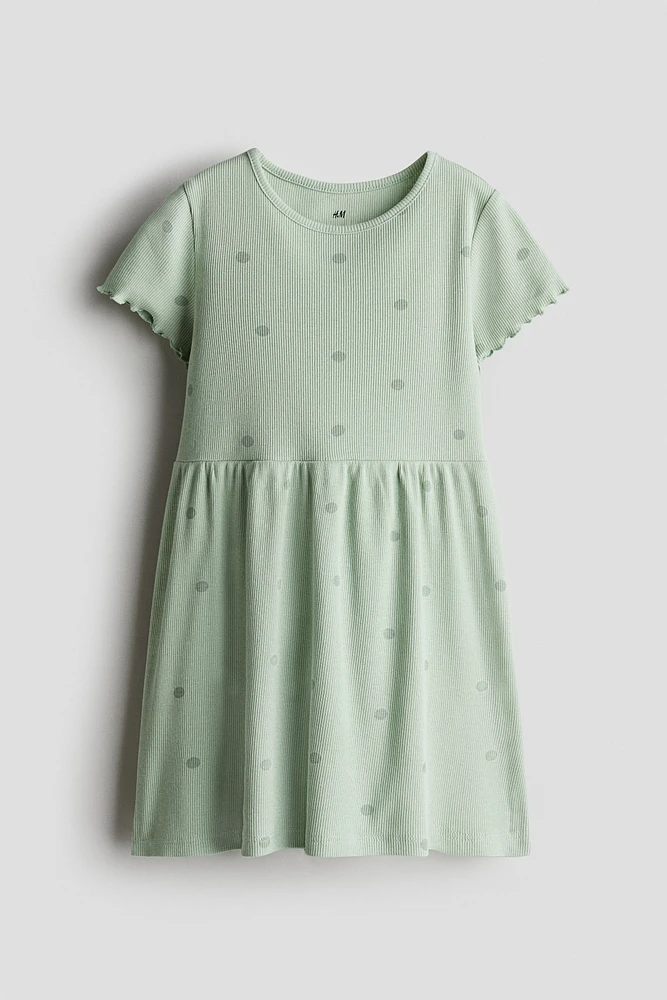 Ribbed Jersey Dress