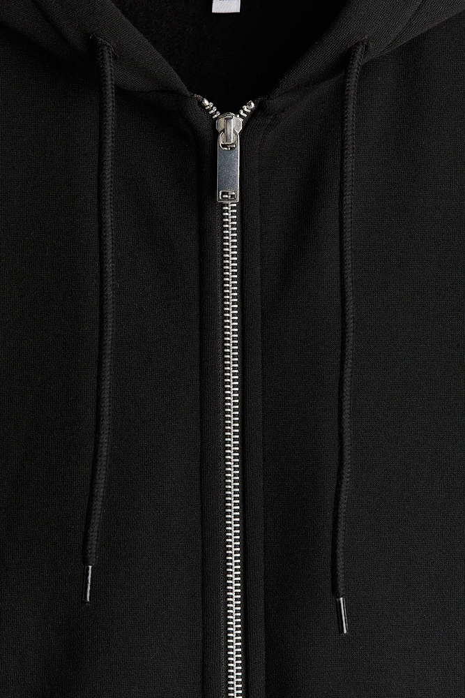 Veste Grande Taille à glissière avec capuchon
