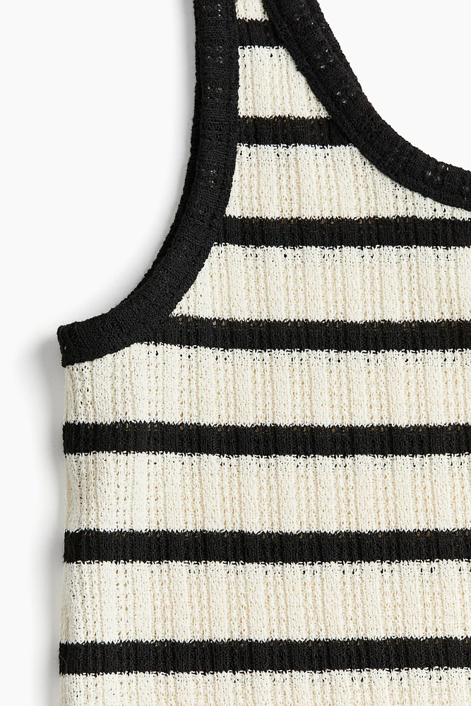 Textured-knit Tank Top