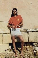 Oversized T-Shirt with Motif