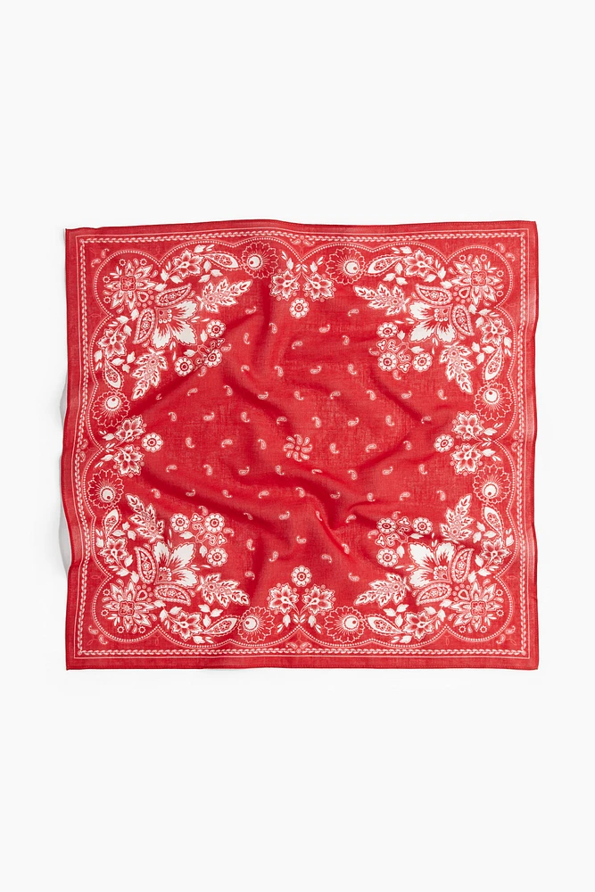 Patterned Cotton Scarf