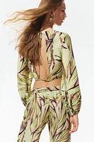 Open-Back Blouse
