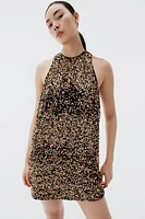 Sequined mini dress