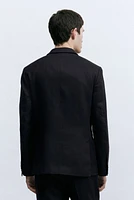 Slim-Fit Linen Jacket