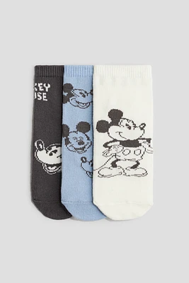 Lot de 3 paires chaussettes à motif