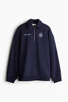 Sports Sweatshirt with Collar
