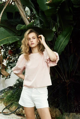 Puff-Sleeved Blouse