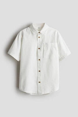 Linen-Blend Shirt