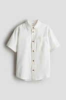 Linen-Blend Shirt