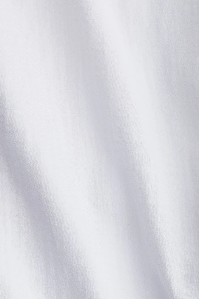 MAMA Tie-belt muslin blouse