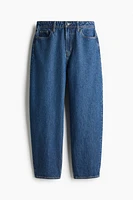 High Rise Barrel Leg Jeans