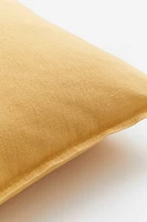 Housse de coussin en lin mélangé