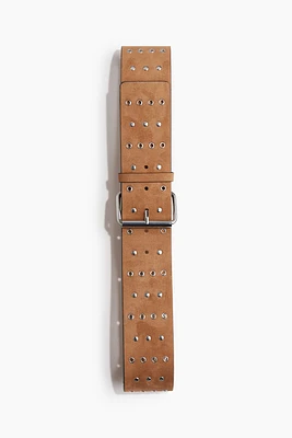 Studded Grommet Belt