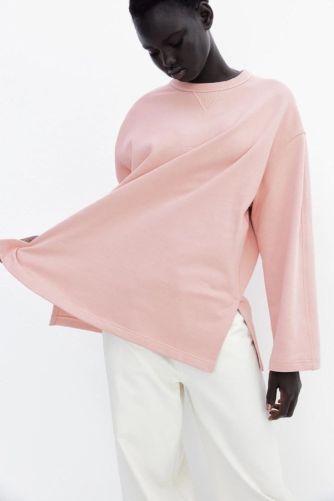 Sweatshirt with Text Motif