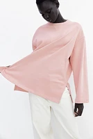 Sweatshirt with Text Motif