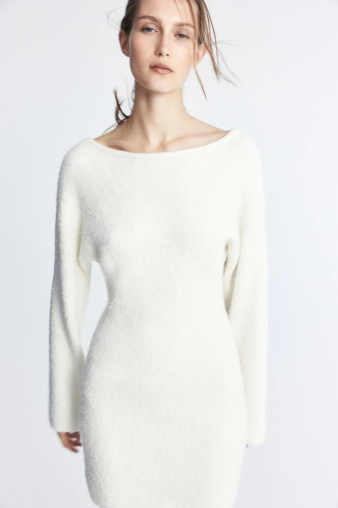 Bouclé-Knit Dress