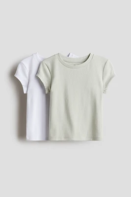 Lot de 2 hauts en jersey coton