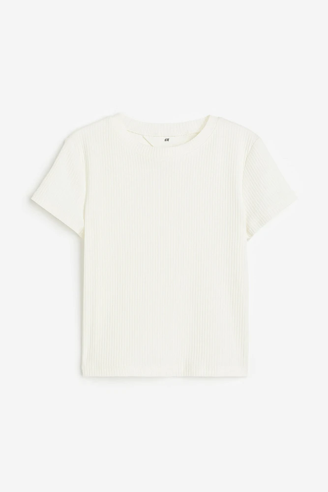 Ribbed Cotton Jersey Shirt