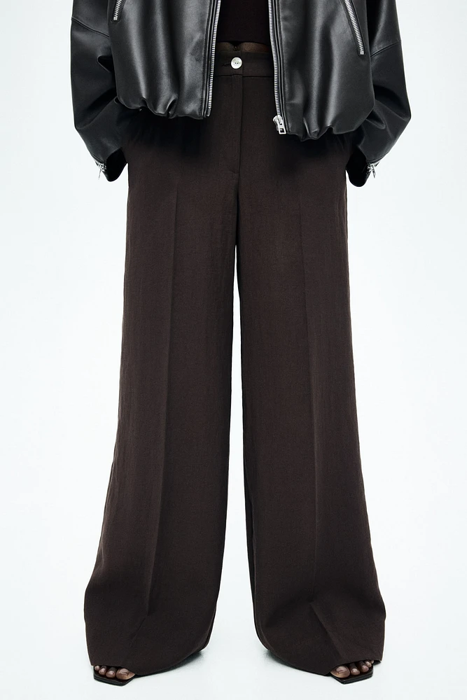 Wide-Leg Dress Pants
