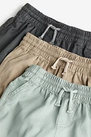 3-pack Cotton Twill Joggers