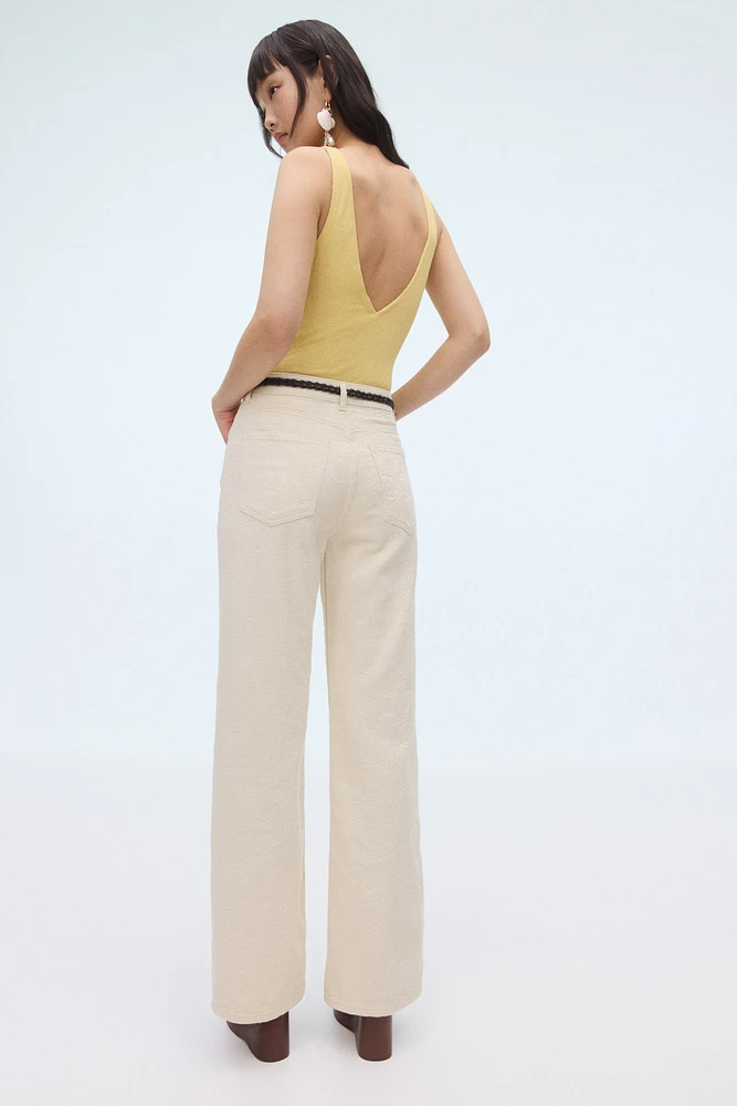 Wide High Jeans