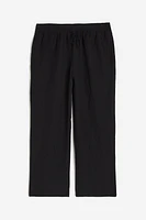 Linen-blend Pull-on Pants