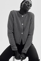 Textured Jersey Cardigan