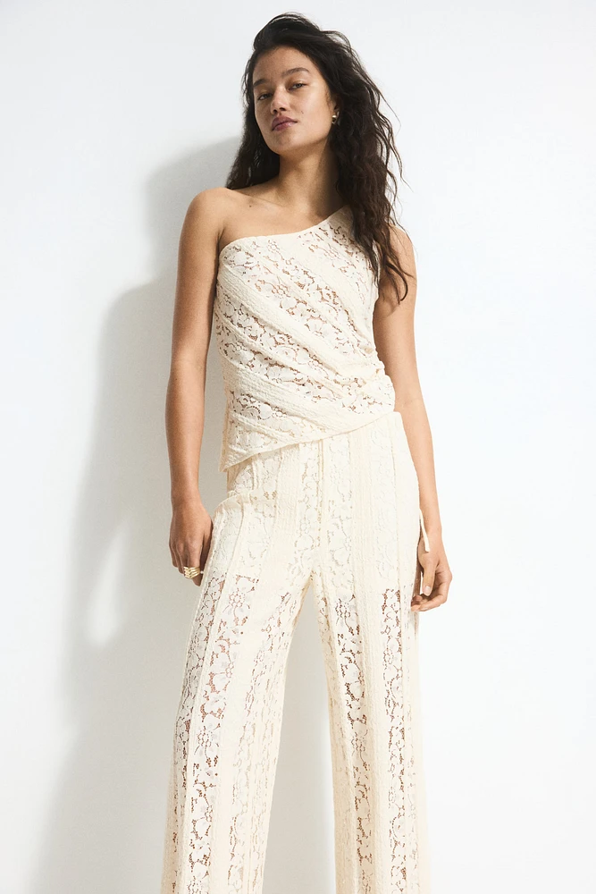 Pantalon avec dentelle