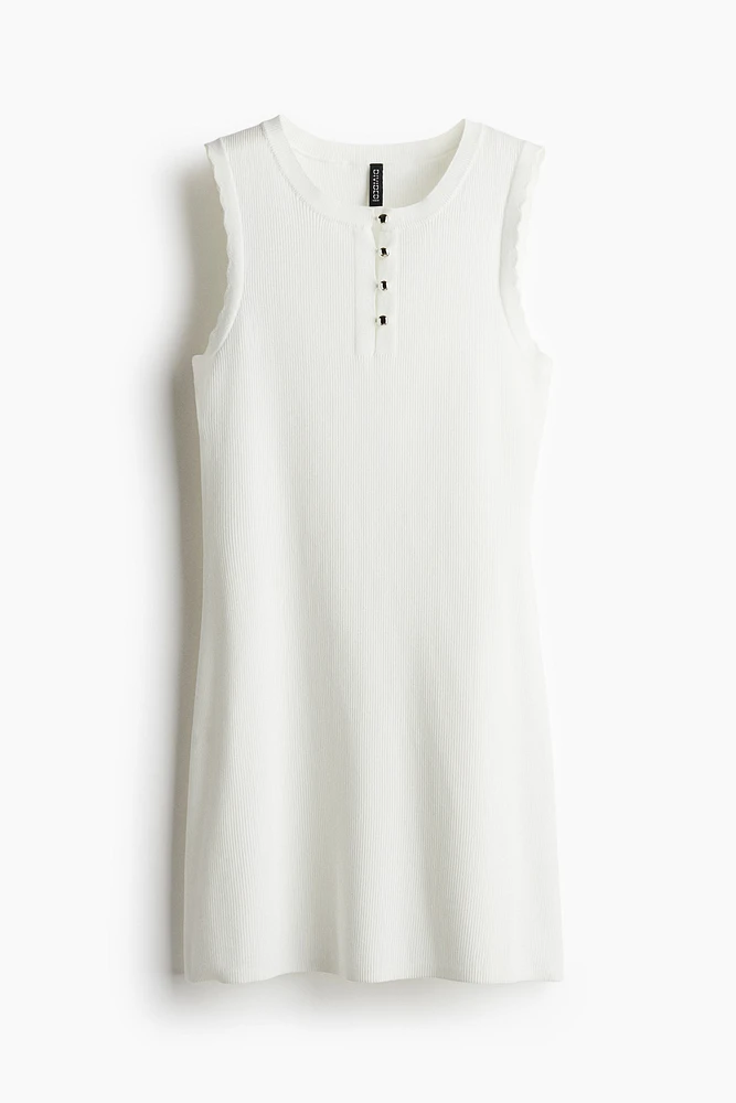 Ribbed Jersey Dress
