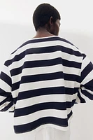 Oversized Boat-neck Top