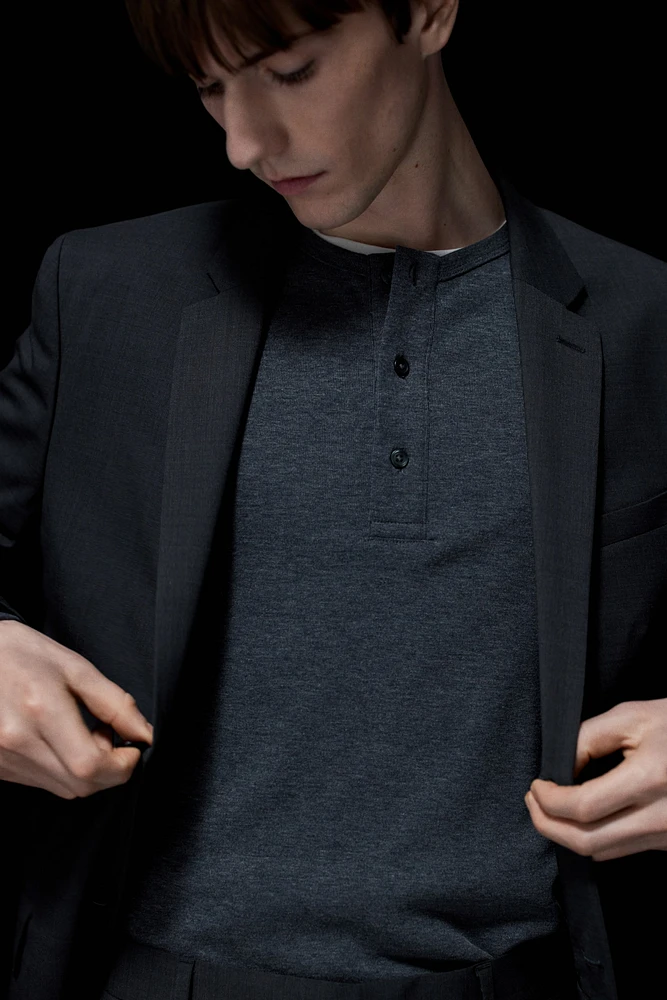 Veste Coupe Amincie en laine mélangée