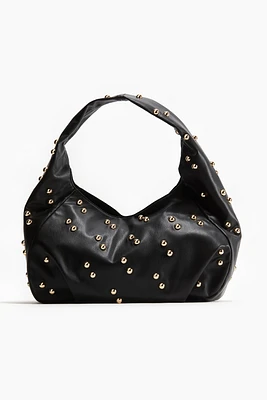 Stud-Embellished Shoulder Bag