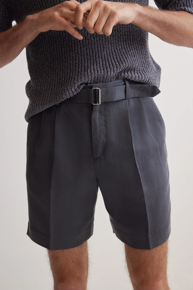 Relaxed-Fit Tailored Lyocell-Blend Shorts