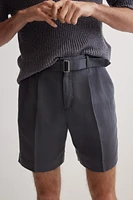 Relaxed-Fit Tailored Lyocell-Blend Shorts