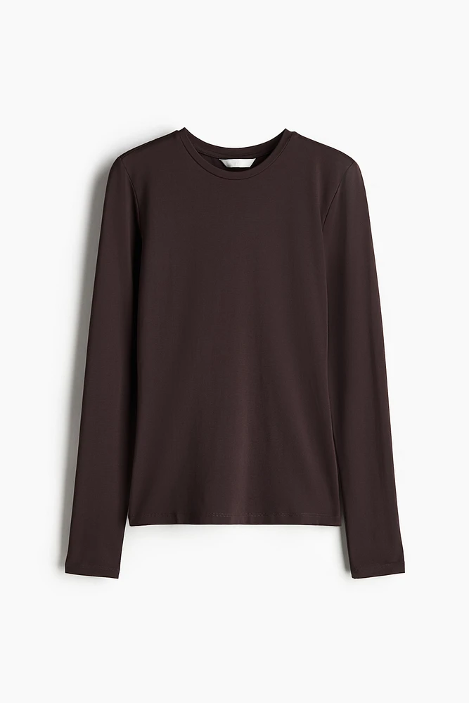 Long-sleeved Microfiber Top
