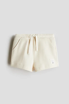 Waffled Cotton Shorts